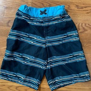 Board shorts sz14 Velcro, snap and adjustable inner waist. No liner design. EUC